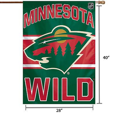 WinCraft Minnesota Wild 28" x 40" Primary Logo Single-Sided Vertical Banner