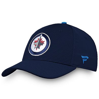 Men's Fanatics Branded Navy Winnipeg Jets Authentic Pro Rinkside Flex Hat