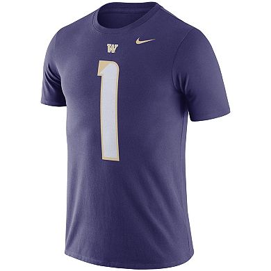 Men's Nike John Ross Purple Washington Huskies Football Name & Number Performance T-Shirt