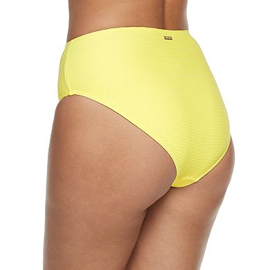 Women's Nine West High Waisted Waist Minimizer Bikini Bottoms