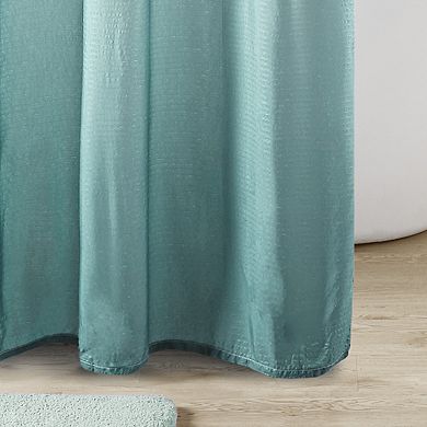 Madison Park Loire Ombre Printed Seersucker Shower Curtain