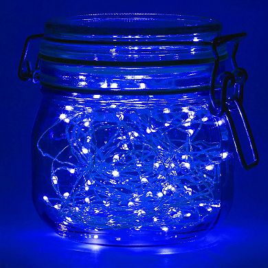 LumaBase Blue LED Fairy String Light 2-Piece Set