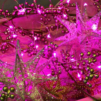 LumaBase Pink LED Fairy String Light 2-Piece Set