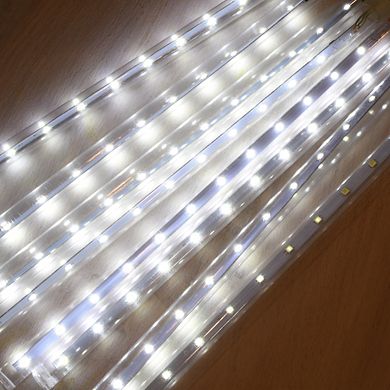LumaBase Electric LED Meteor Lights with 8 White Light Tubes