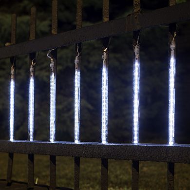 LumaBase Electric LED Meteor Lights with 8 White Light Tubes