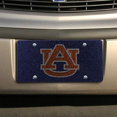 Auburn Tigers Glitter License Plate - Navy Blue