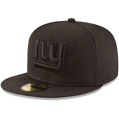 Men's New Era New York Giants Black on Black 59FIFTY Fitted Hat