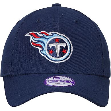 Youth New Era Navy Tennessee Titans League 9FORTY Adjustable Hat