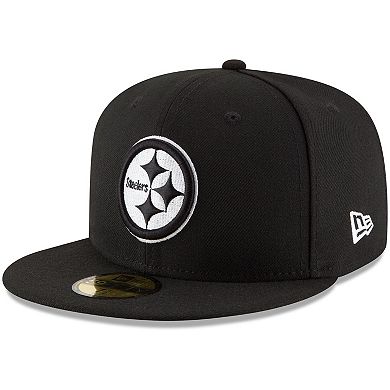 Men's New Era Black Pittsburgh Steelers B-Dub 59FIFTY Fitted Hat
