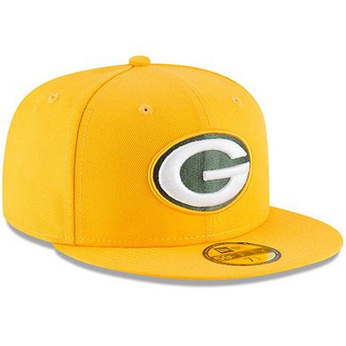 Men's New Era Gold Green Bay Packers Omaha 59FIFTY Fitted Hat