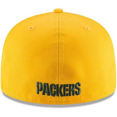 Men's New Era Gold Green Bay Packers Omaha 59FIFTY Fitted Hat