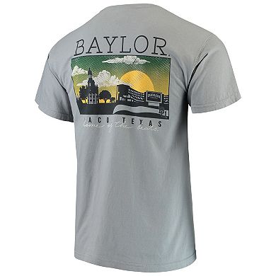 Men's Gray Baylor Bears Team Comfort Colors Campus Scenery T-Shirt