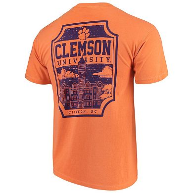 Men's Orange Clemson Tigers Comfort Colors Campus Icon T-Shirt