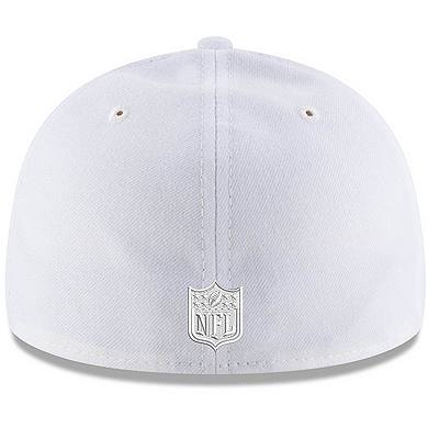 Men's New Era San Francisco 49ers White on White Low Profile 59FIFTY Fitted Hat