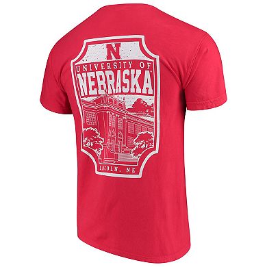 Men's Scarlet Nebraska Huskers Comfort Colors Campus Icon T-Shirt