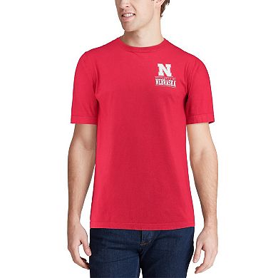 Men's Scarlet Nebraska Huskers Comfort Colors Campus Icon T-Shirt