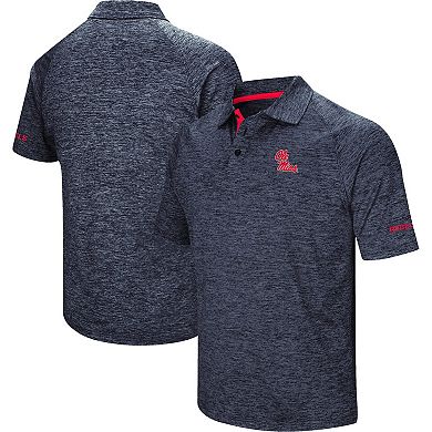 Men's Colosseum Navy Ole Miss Rebels Down Swing Polo