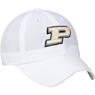 Men's Top of the World White Purdue Boilermakers Primary Logo Staple Adjustable Hat