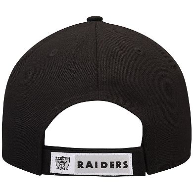 Men's New Era Black Las Vegas Raiders The League Throwback 9FORTY Adjustable Hat