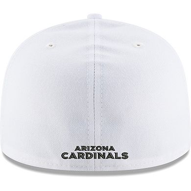 Men's New Era White Arizona Cardinals Omaha 59FIFTY Fitted Hat