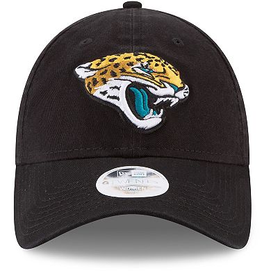 Women's New Era Black Jacksonville Jaguars Core Classic Primary 9TWENTY Adjustable Hat