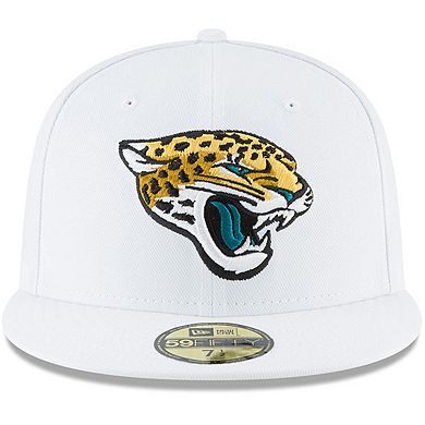 Men's New Era White Jacksonville Jaguars Omaha 59FIFTY Fitted Hat