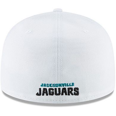 Men's New Era White Jacksonville Jaguars Omaha 59FIFTY Fitted Hat