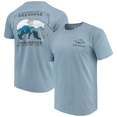 Men's Blue Arkansas Razorbacks State Scenery Comfort Colors T-Shirt