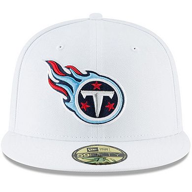 Men's New Era White Tennessee Titans Omaha 59FIFTY Fitted Hat