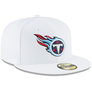 Men's New Era White Tennessee Titans Omaha 59FIFTY Fitted Hat