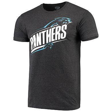 Men's G-III Sports by Carl Banks Heathered Black Carolina Panthers Prime Time T-Shirt