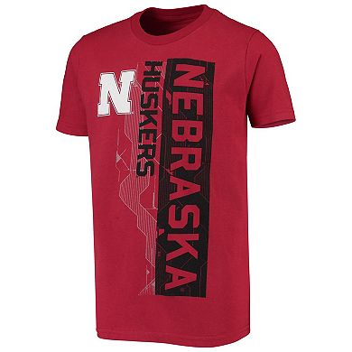 Youth Scarlet Nebraska Huskers Challenger T-Shirt