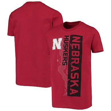 Youth Scarlet Nebraska Huskers Challenger T-Shirt