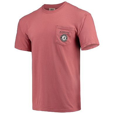 Men's Crimson Alabama Crimson Tide Circle Scene Comfort Colors Pocket T-Shirt