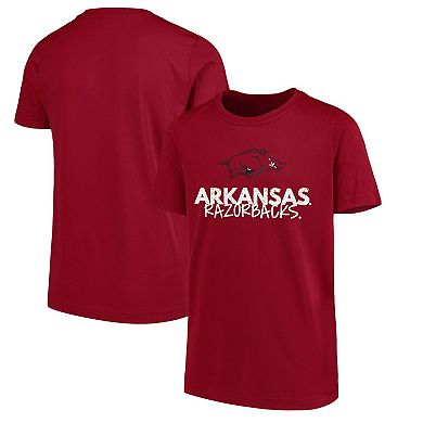 Youth Cardinal Arkansas Razorbacks Crew Neck T-Shirt