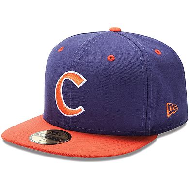 New Era Clemson Tigers 59FIFTY Basic Fitted Hat - Purple/Orange