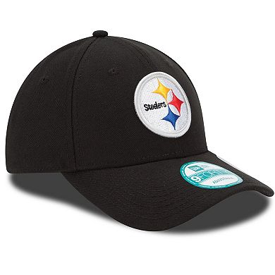 Youth New Era Black Pittsburgh Steelers League 9FORTY Adjustable Hat