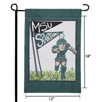Michigan State Spartans 12" x 18" Mascot Double-Sided Garden Flag