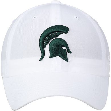 Men's Top of the World White Michigan State Spartans Primary Logo Staple Adjustable Hat