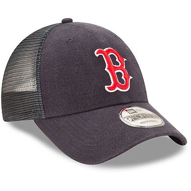 Men's New Era Navy Boston Red Sox Trucker 9FORTY Adjustable Snapback Hat