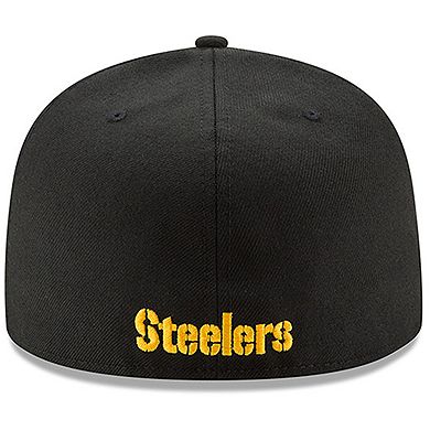 Men's New Era Black Pittsburgh Steelers Omaha 59FIFTY Fitted Hat