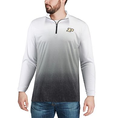 Men's Colosseum Gray Purdue Boilermakers Magic Team Logo Quarter-Zip Jacket