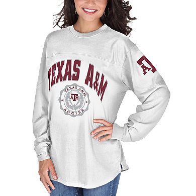 Women's White Texas A&M Aggies Edith Long Sleeve T-Shirt