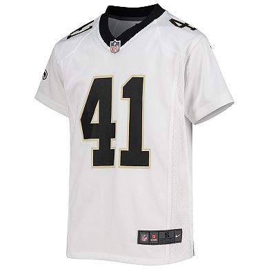 Youth Nike Alvin Kamara White New Orleans Saints Game Jersey