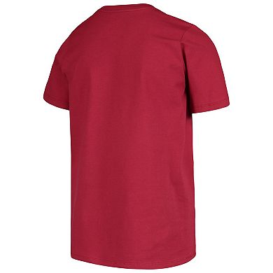Youth Nike Crimson Washington State Cougars Cotton Logo T-Shirt