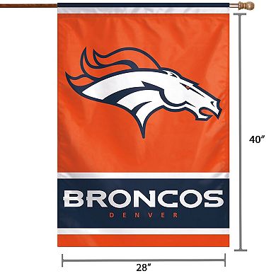 WinCraft Denver Broncos 28" x 40" Primary Logo Single-Sided Vertical Banner
