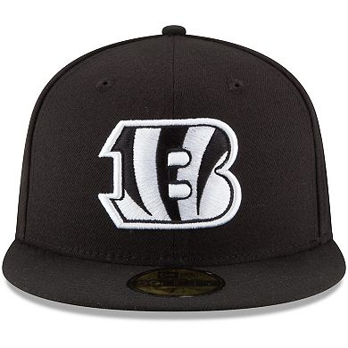 Men's New Era Black Cincinnati Bengals B-Dub 59FIFTY Fitted Hat