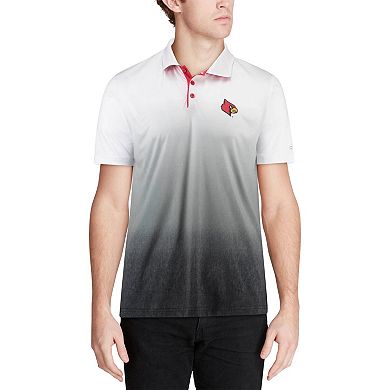 Men's Colosseum Heathered Gray Louisville Cardinals Magic Team Logo Polo