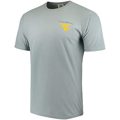 Men's Gray West Virginia Mountaineers Canoe Local Comfort Colors T-Shirt