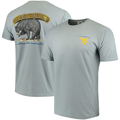 Men's Gray West Virginia Mountaineers Canoe Local Comfort Colors T-Shirt